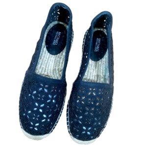 Michael Kors Darcie Cutout Black Espadrilles Comfort Slip On Women’s Sz 8 EUC